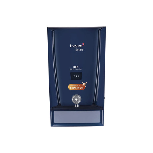 Livpure  RO Bolt Copper (RO+UV+ Mineraliser) Water Purifier on Subscription