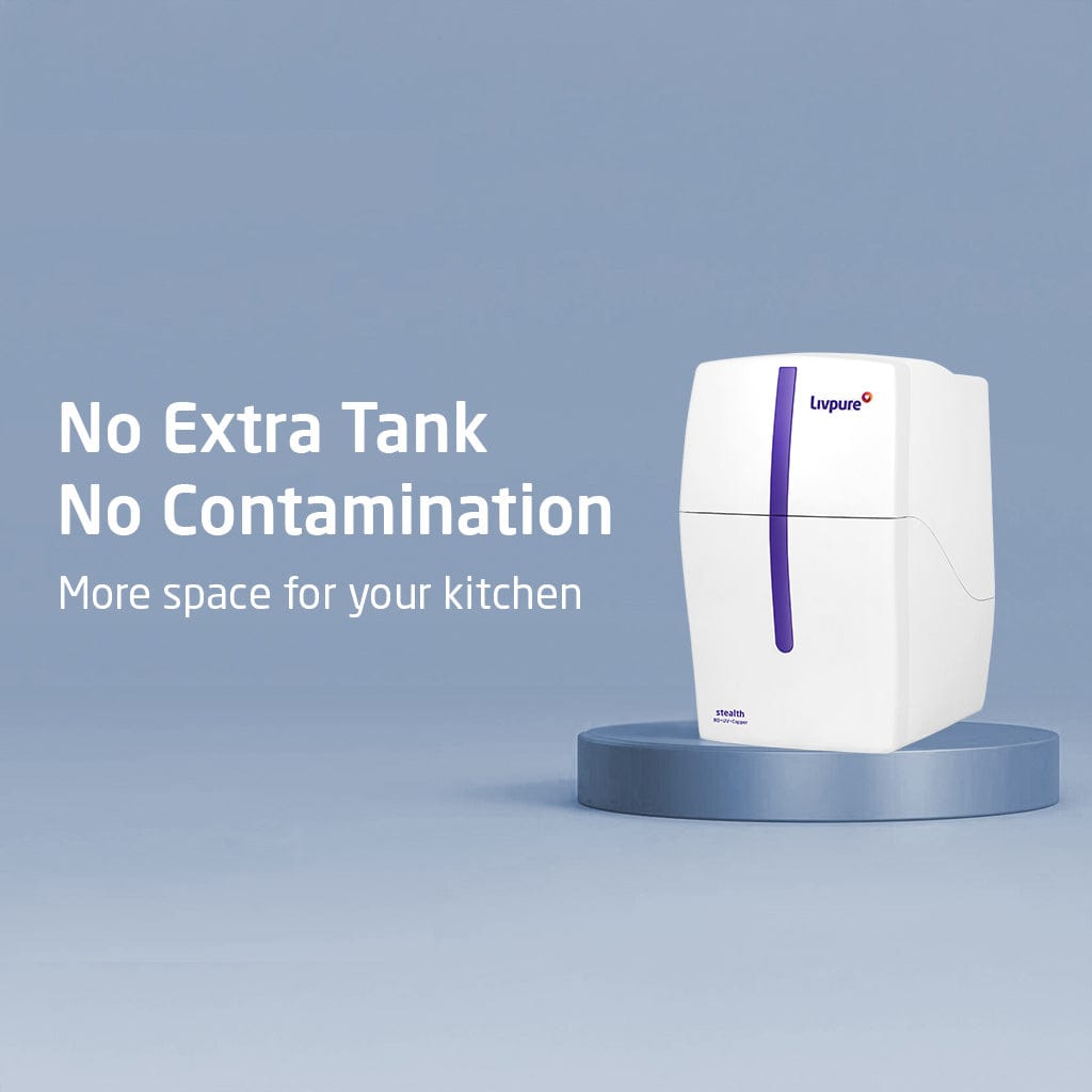 Livpure  RO Family Stealth Under Sink (RO+UV+Copper) Water Purifier on Subscription
