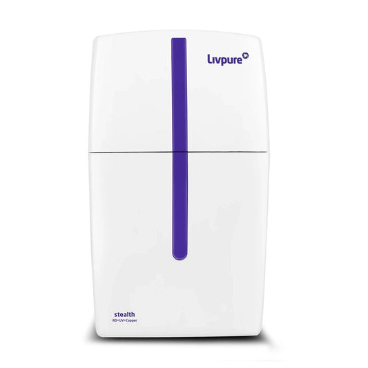 Livpure RO LIVPURE STEALTH 7 L RO + UV + Copper Water Purifier Under the Sink | Suitable for all - Borewell, Tanker, Municipality Water  (White)