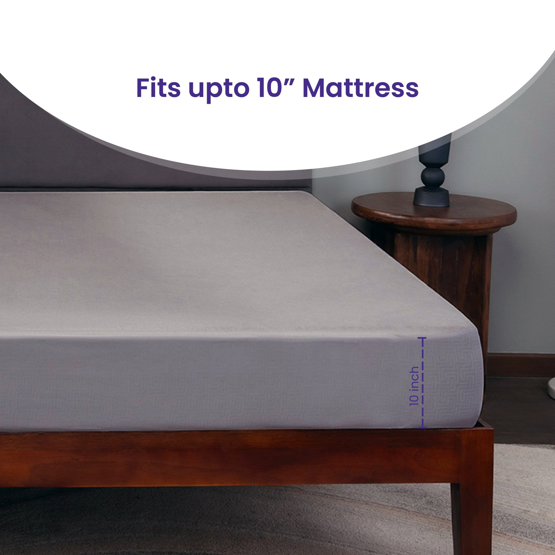 Livpure Sleep Bed & Linen Livpure Smart Fitted Breathable, Stretchable, 100% Waterproof, Ultra Soft Terry Mattress Cover