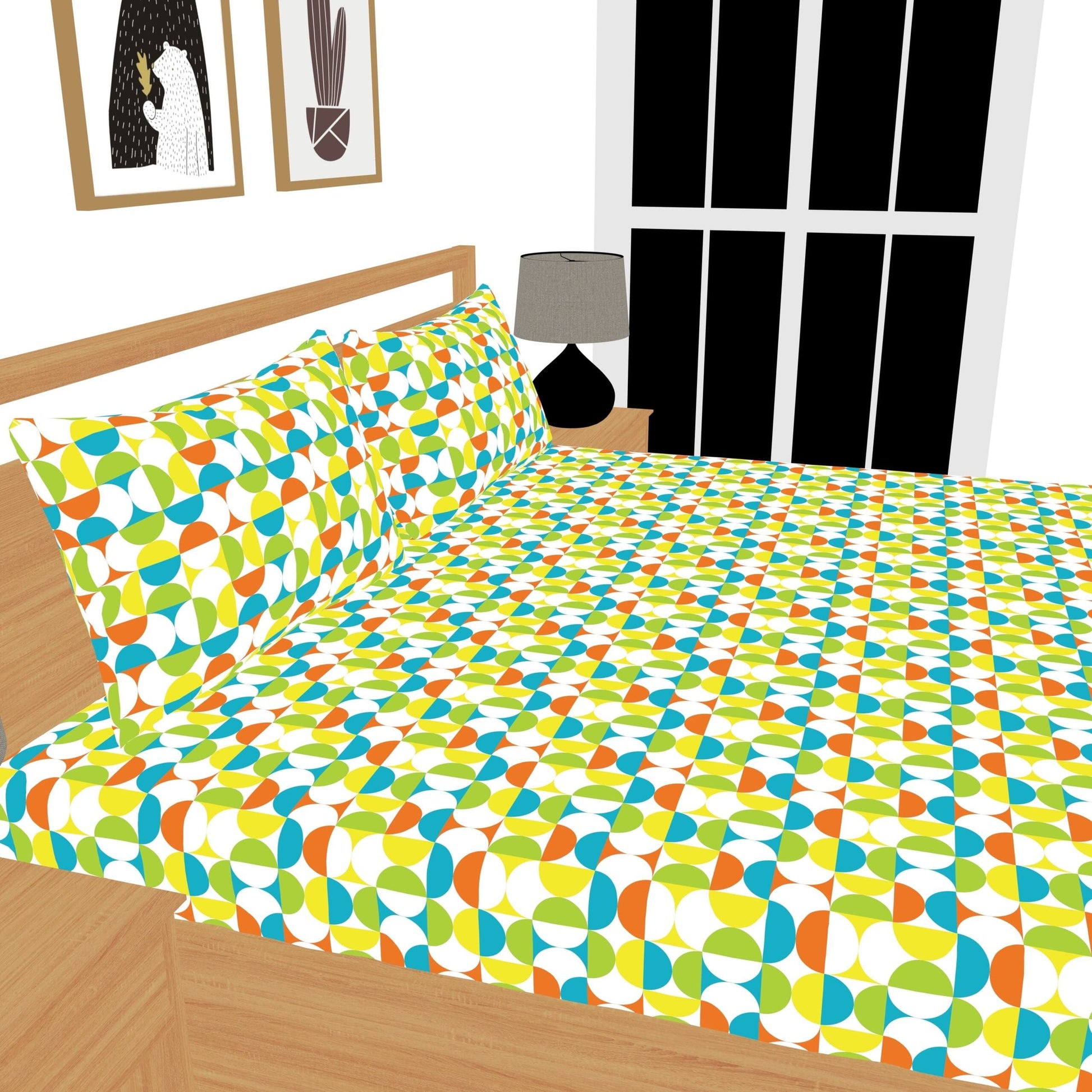 Livpure Sleep Bed & Linen Printed Cotton Bedsheet