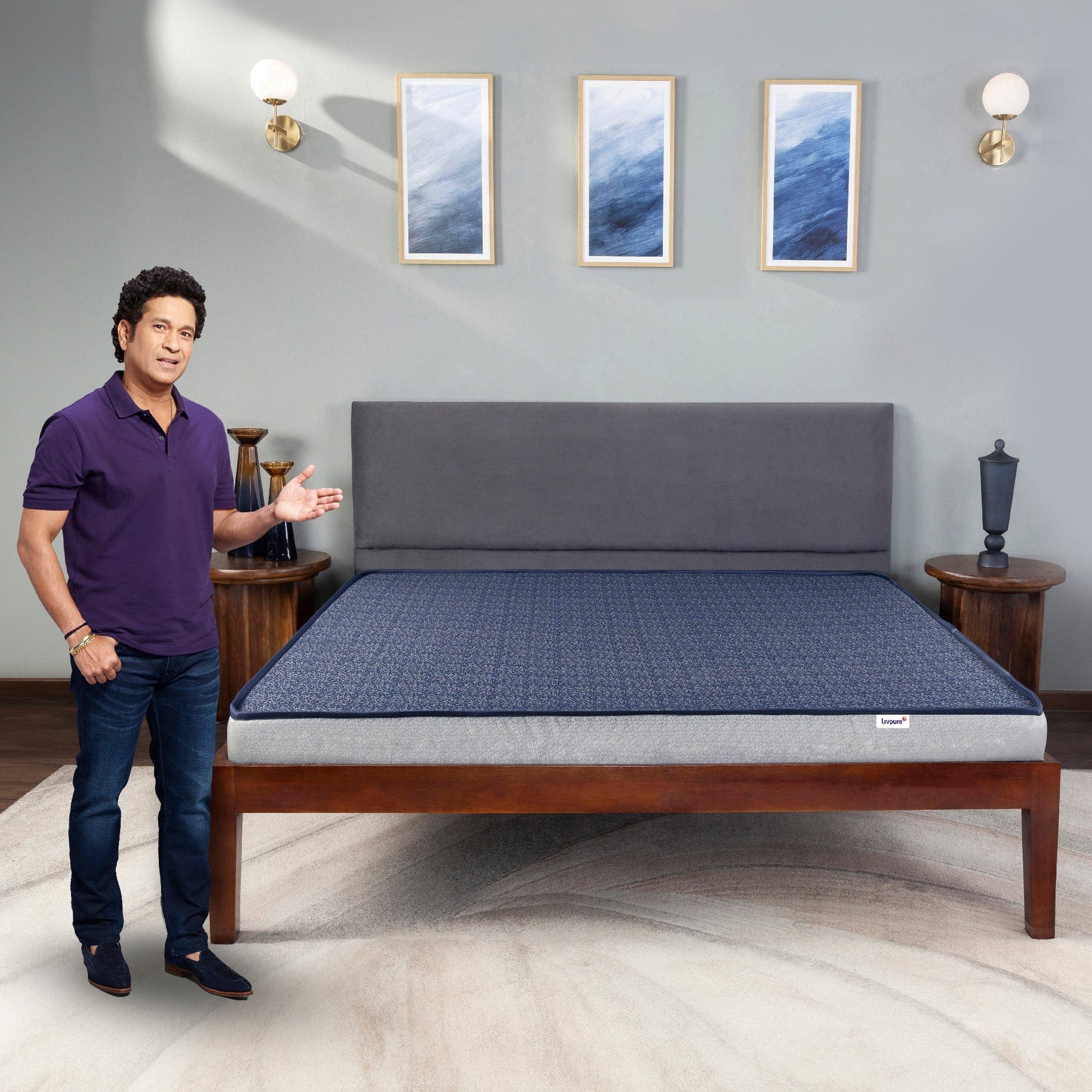 Livpure Sleep Mattress Element: Elements Reversible HR Foam Mattress | Premium Certified Fabric